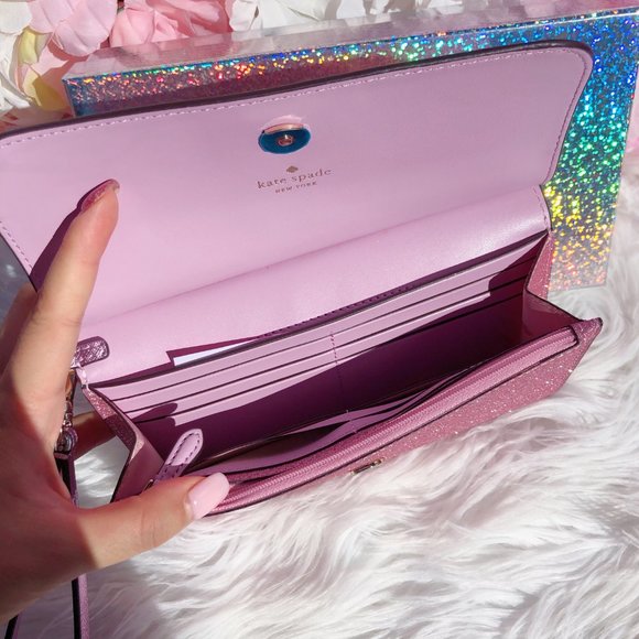 kate spade lola glitter satchel wristlet set - Picture 5 of 13